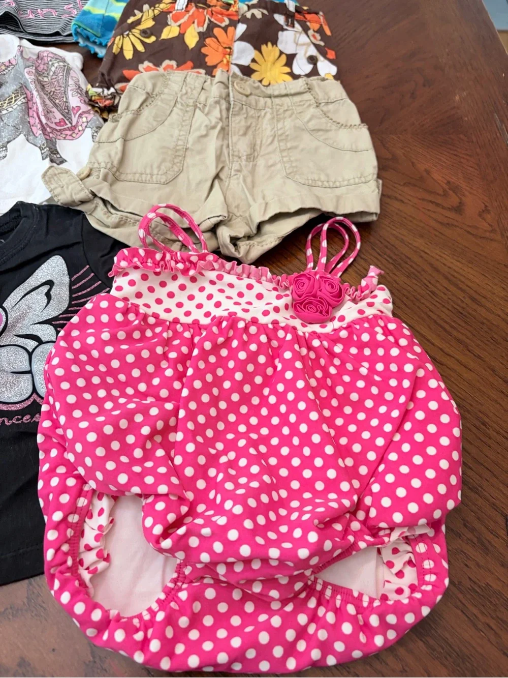 Girls 6-9M Summer Clothing Bundle 15 Pc Tops Shorts Swimsuit